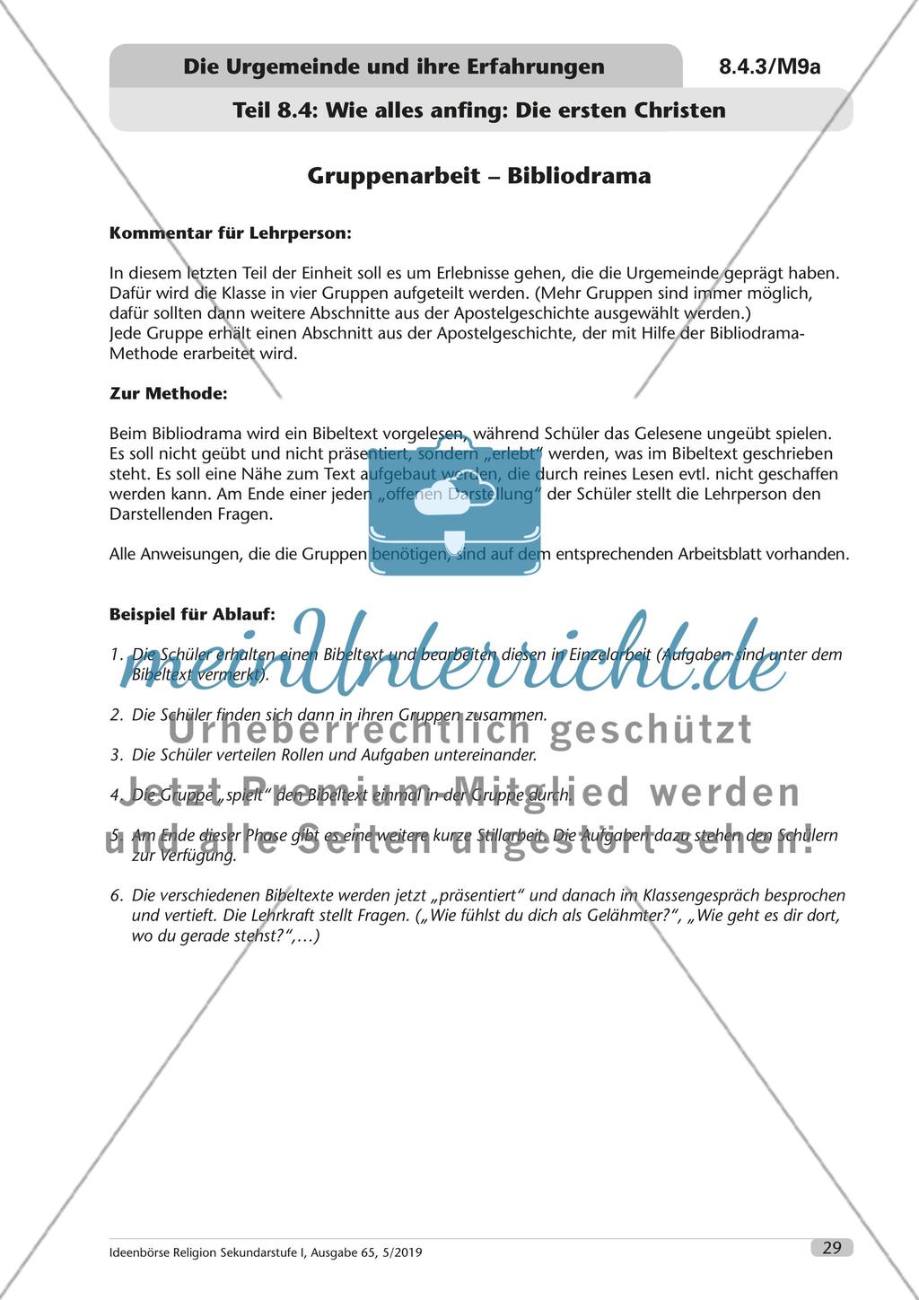 Die Urgemeinde und ihre Erfahrungen Preview 30
