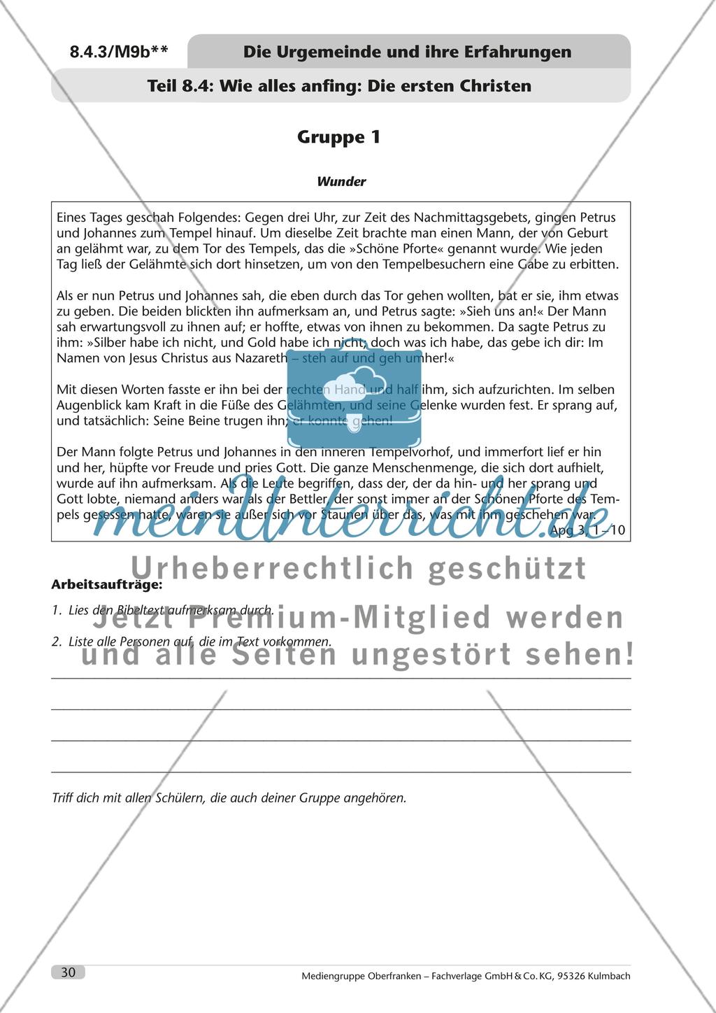 Die Urgemeinde und ihre Erfahrungen Preview 31