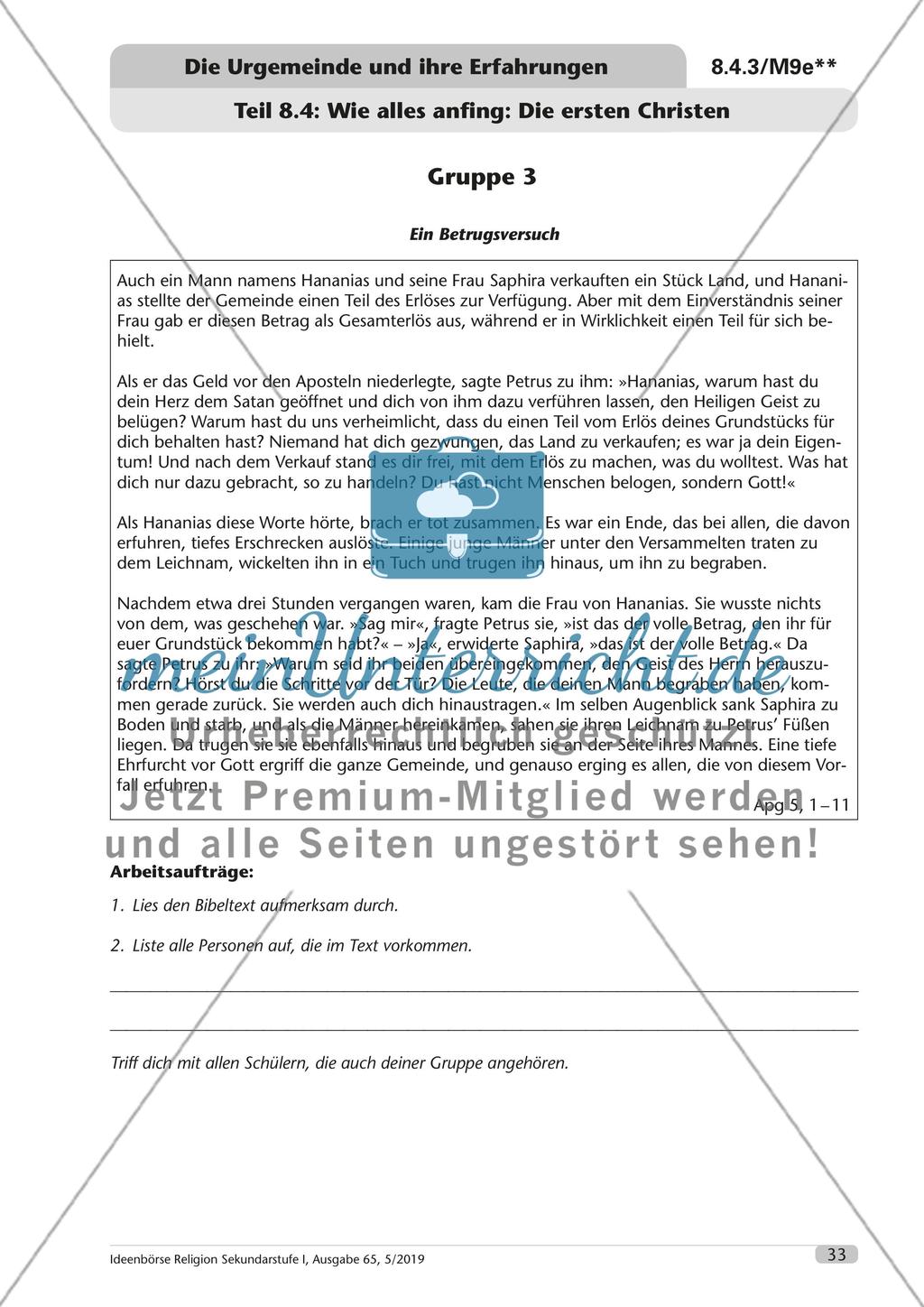 Die Urgemeinde und ihre Erfahrungen Preview 34