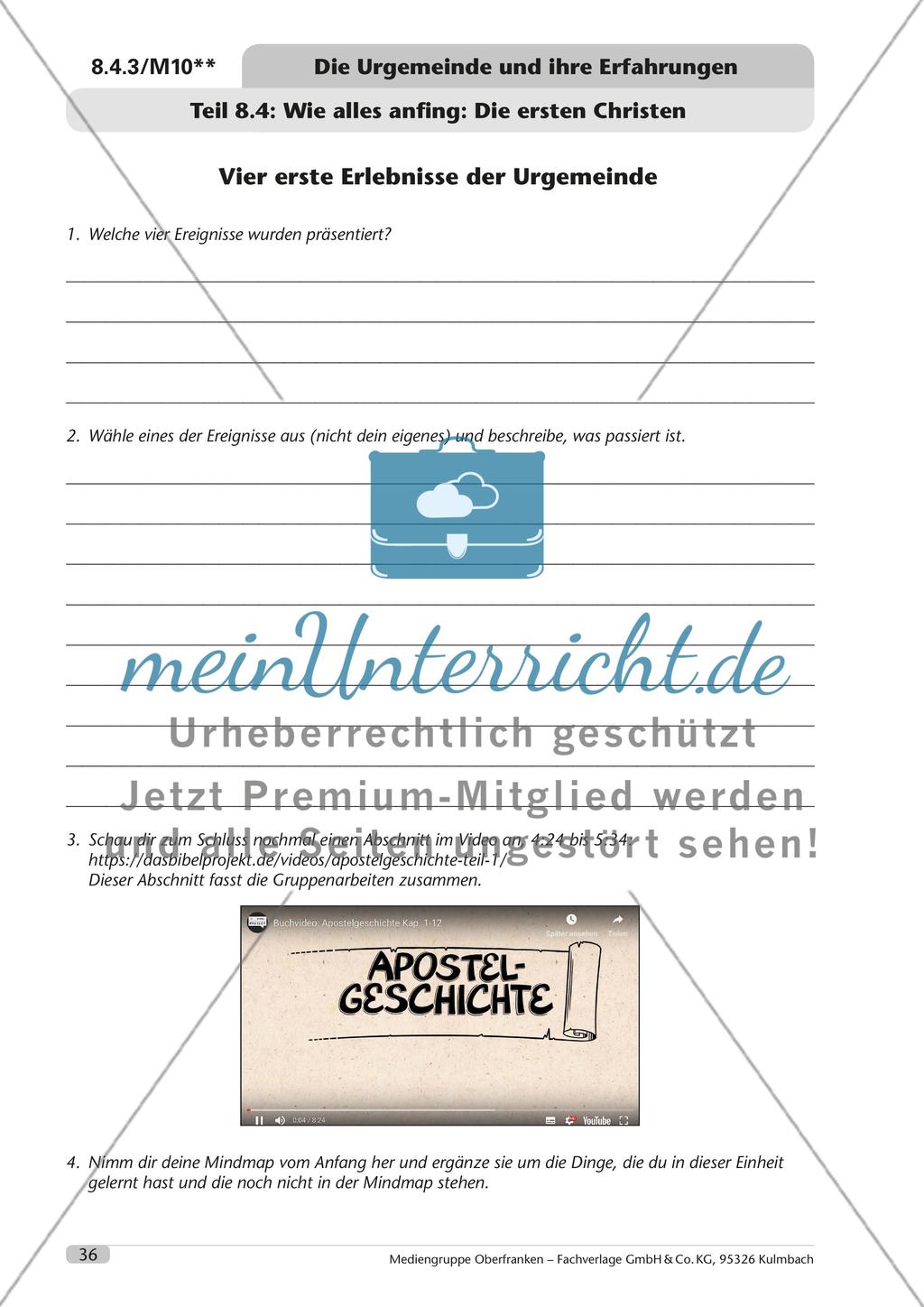 Die Urgemeinde und ihre Erfahrungen Preview 37