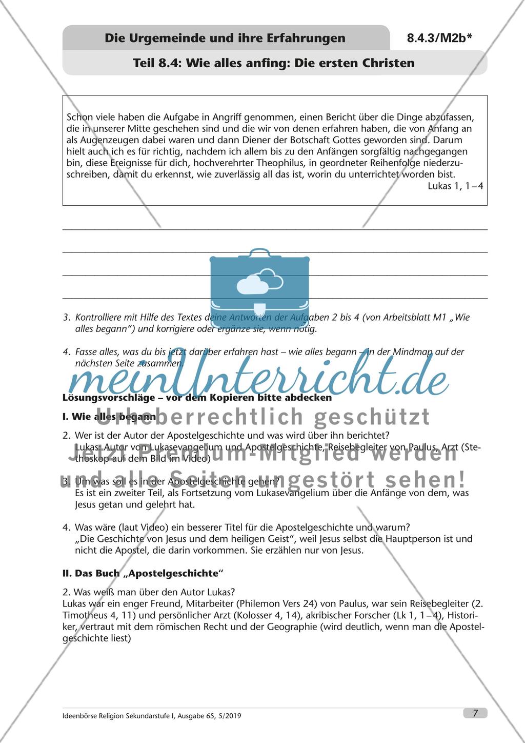 Die Urgemeinde und ihre Erfahrungen Preview 8