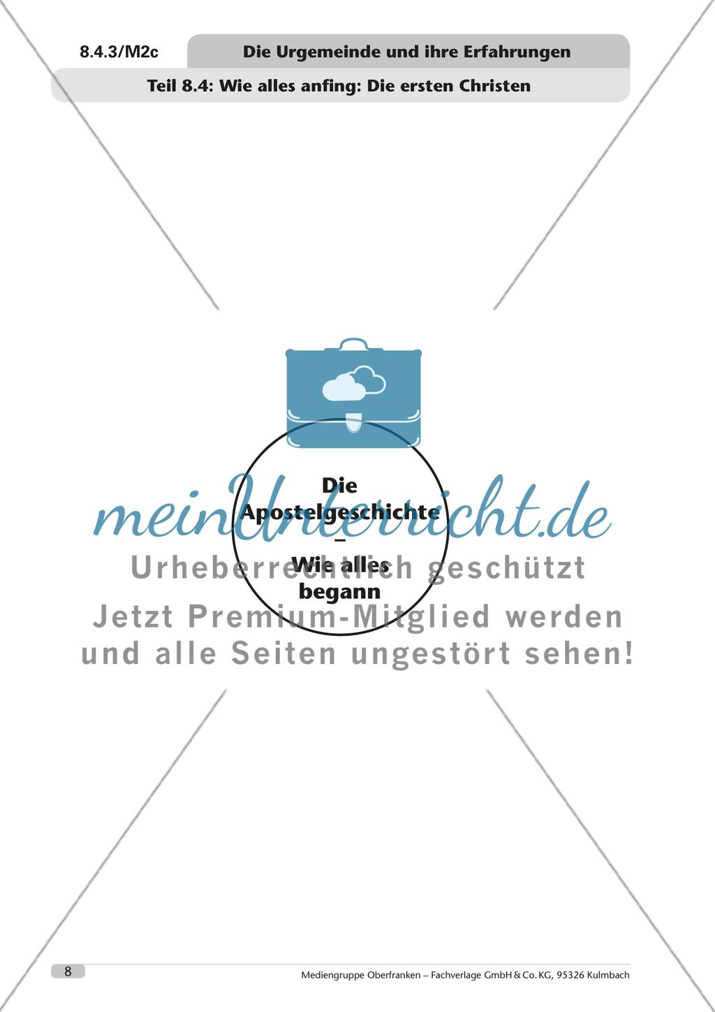 Die Urgemeinde und ihre Erfahrungen Preview 9