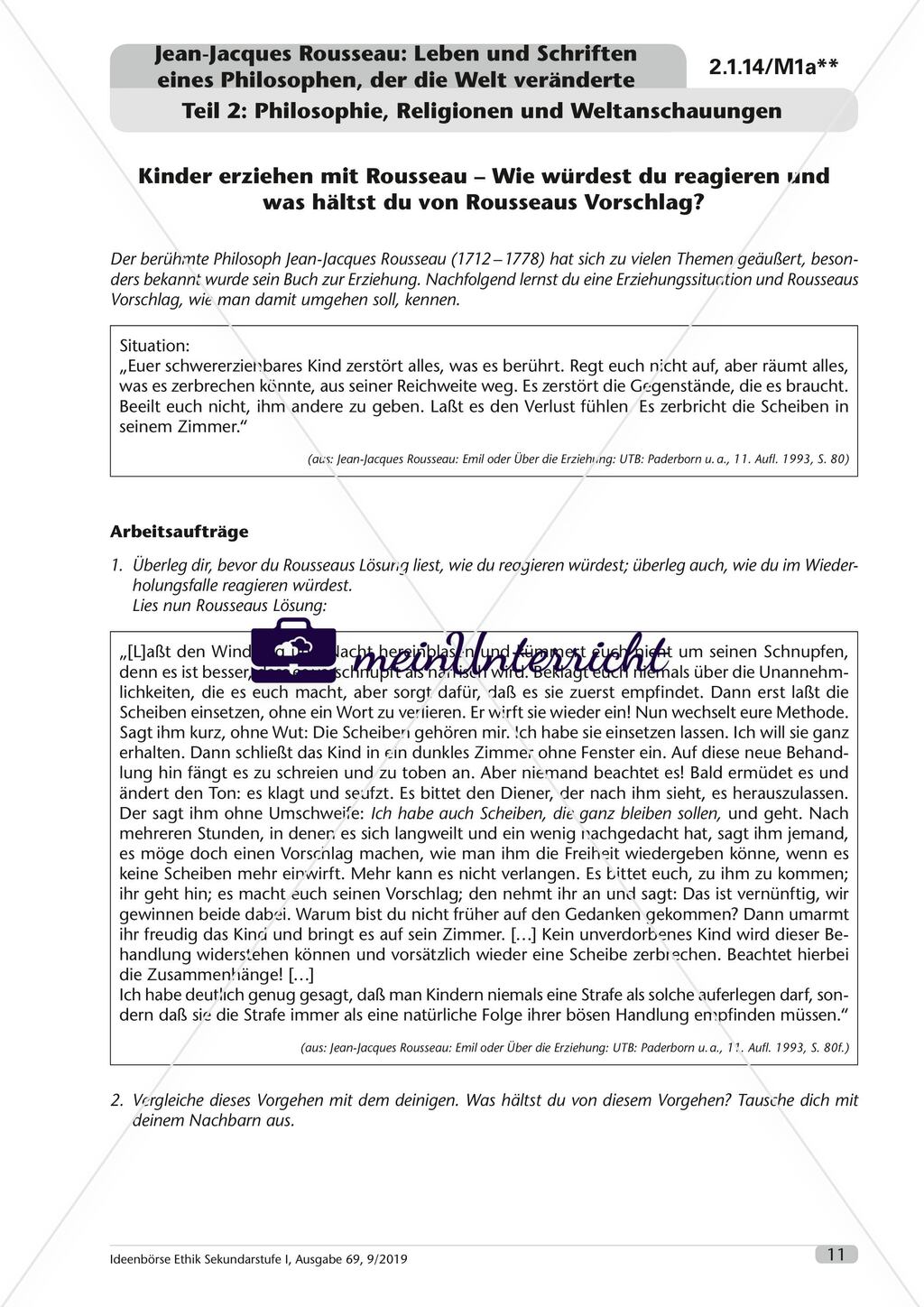 Jean-Jacques Rousseau: Leben und Schriften eines Philosophen, der die Welt veränderte - M1 Preview 1
