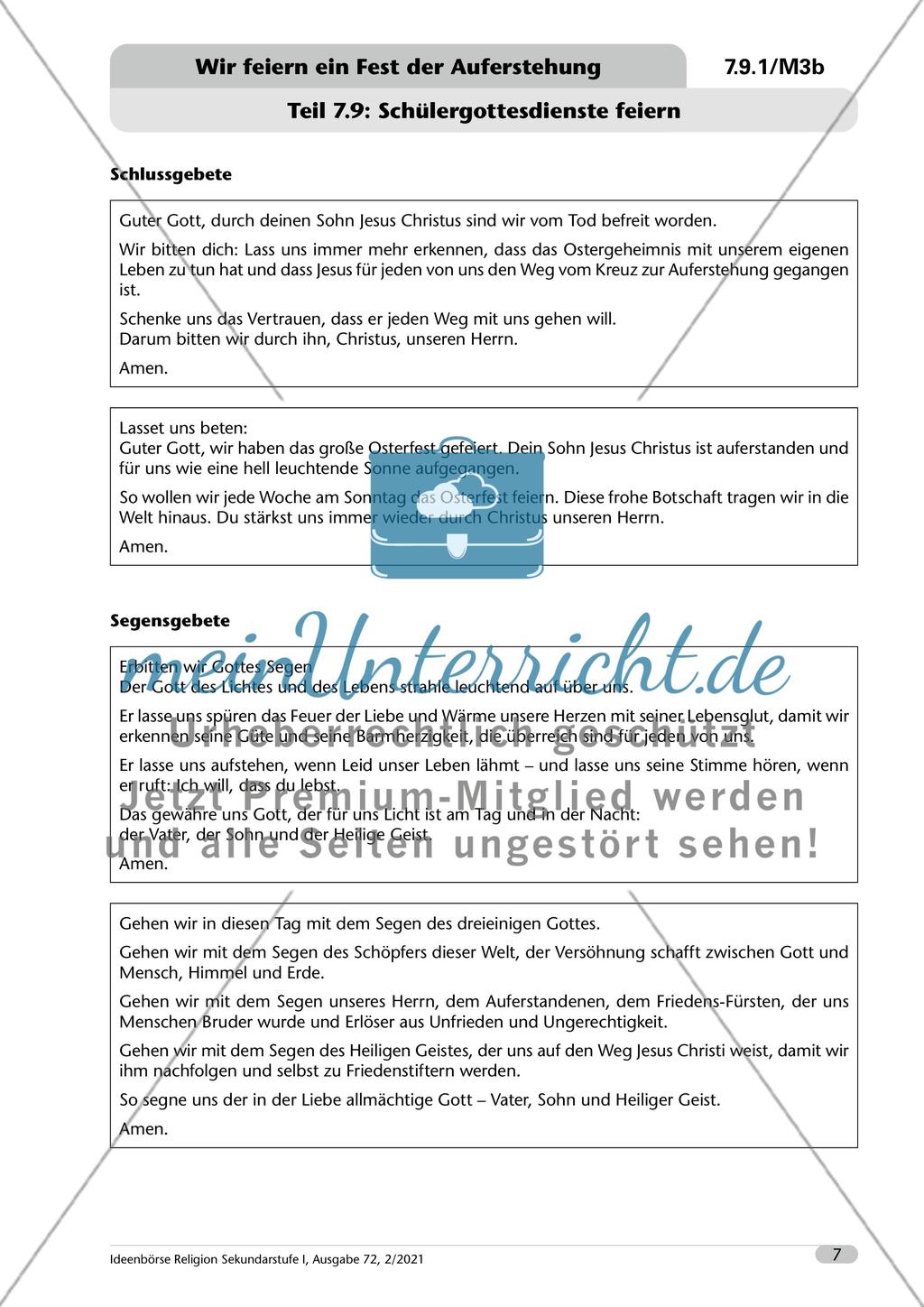 Wir feiern ein Fest der Auferstehung - meinUnterricht