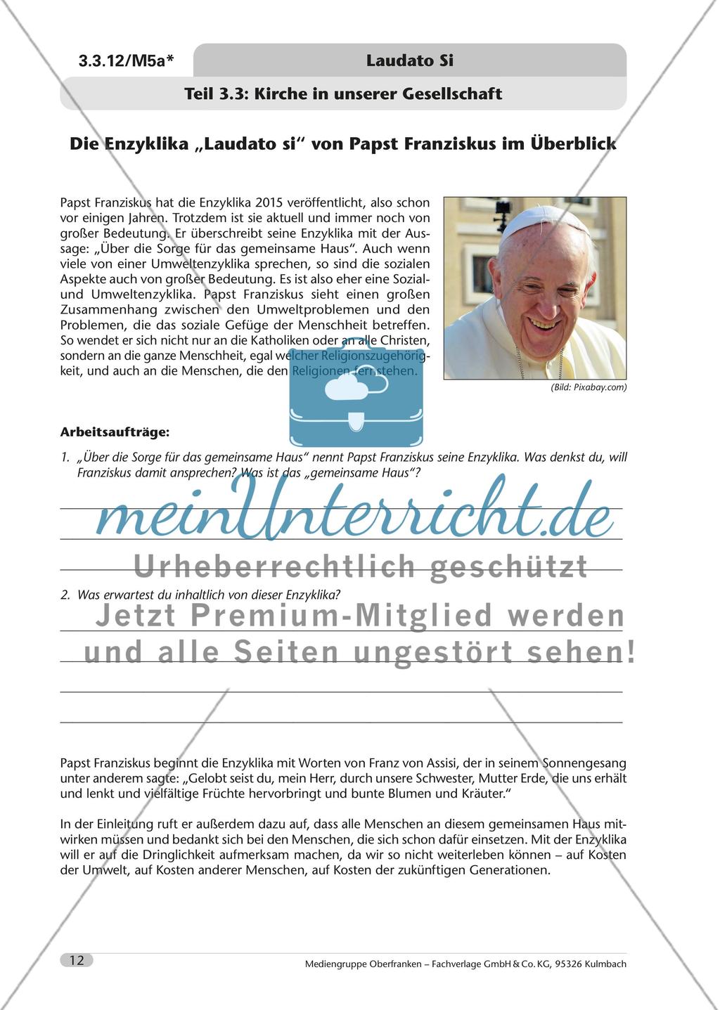Laudato si – der Papst und die Umweltfrage Preview 13