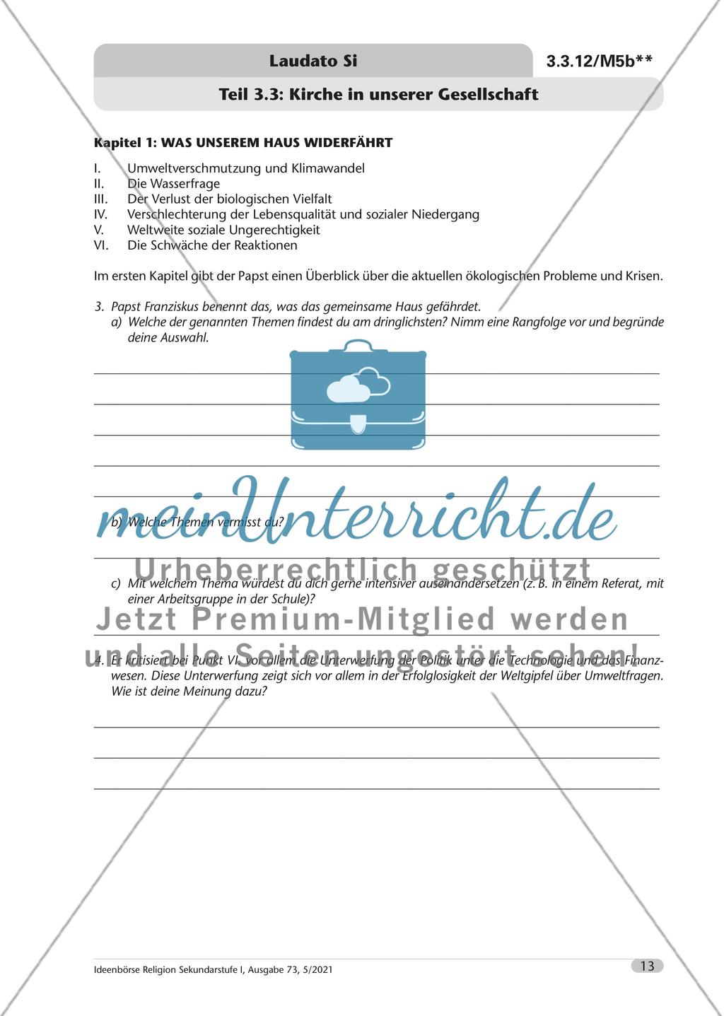 Laudato si – der Papst und die Umweltfrage Preview 14