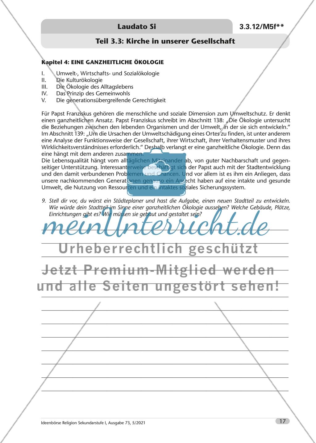 Laudato si – der Papst und die Umweltfrage Preview 18