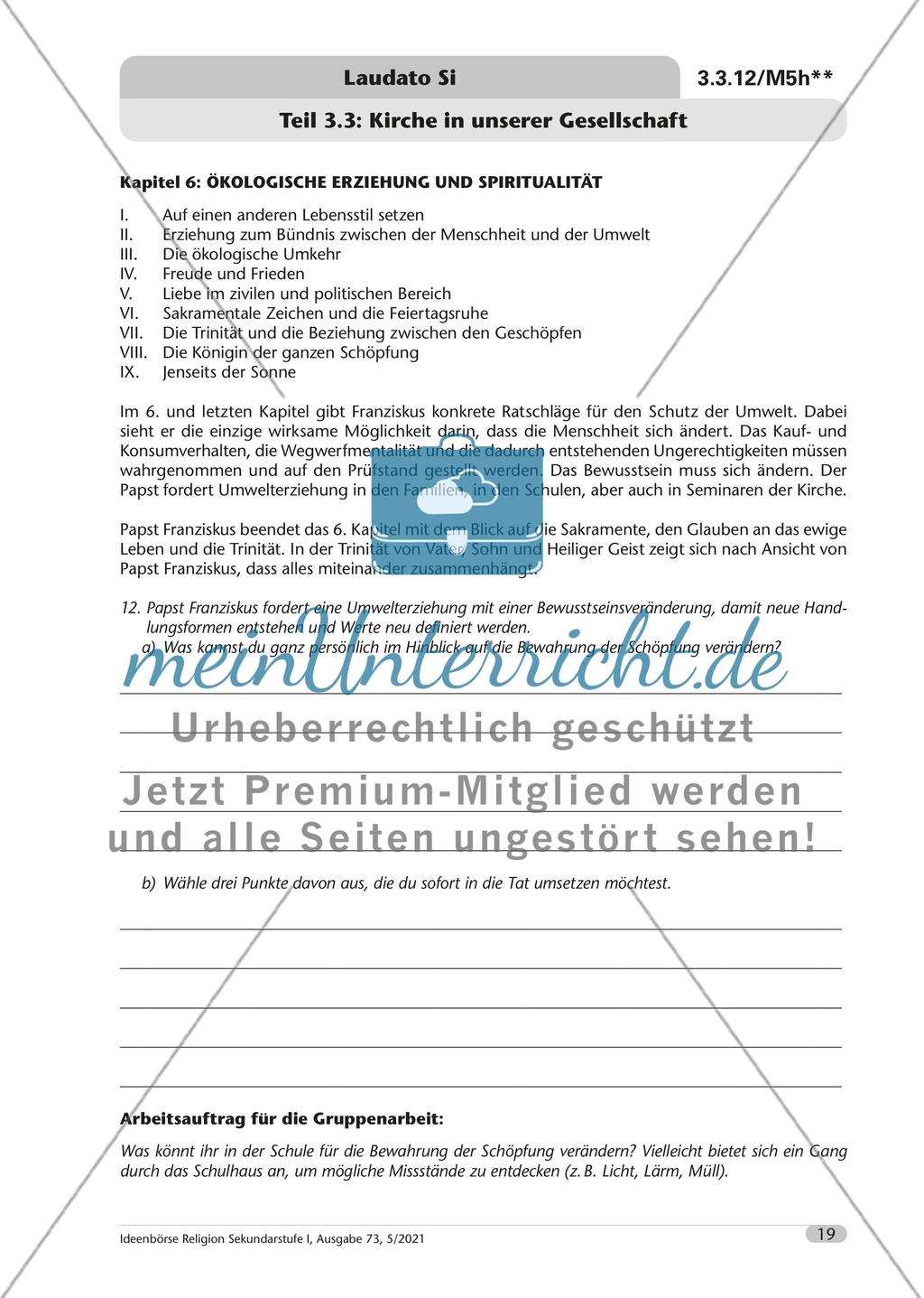Laudato si – der Papst und die Umweltfrage Preview 20