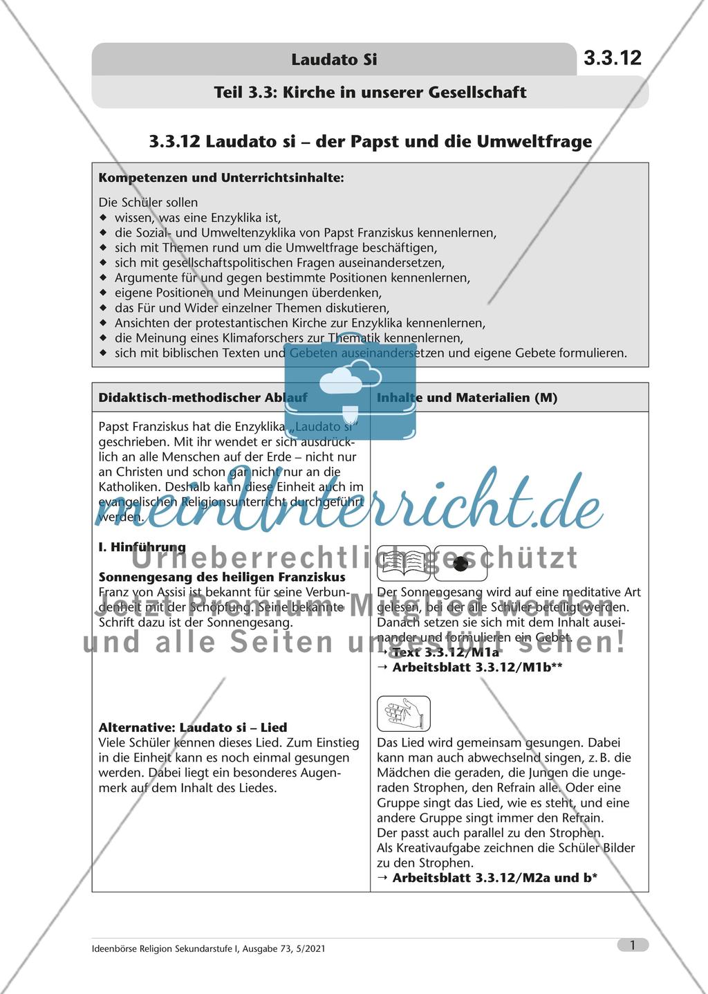 Laudato si – der Papst und die Umweltfrage Preview 2