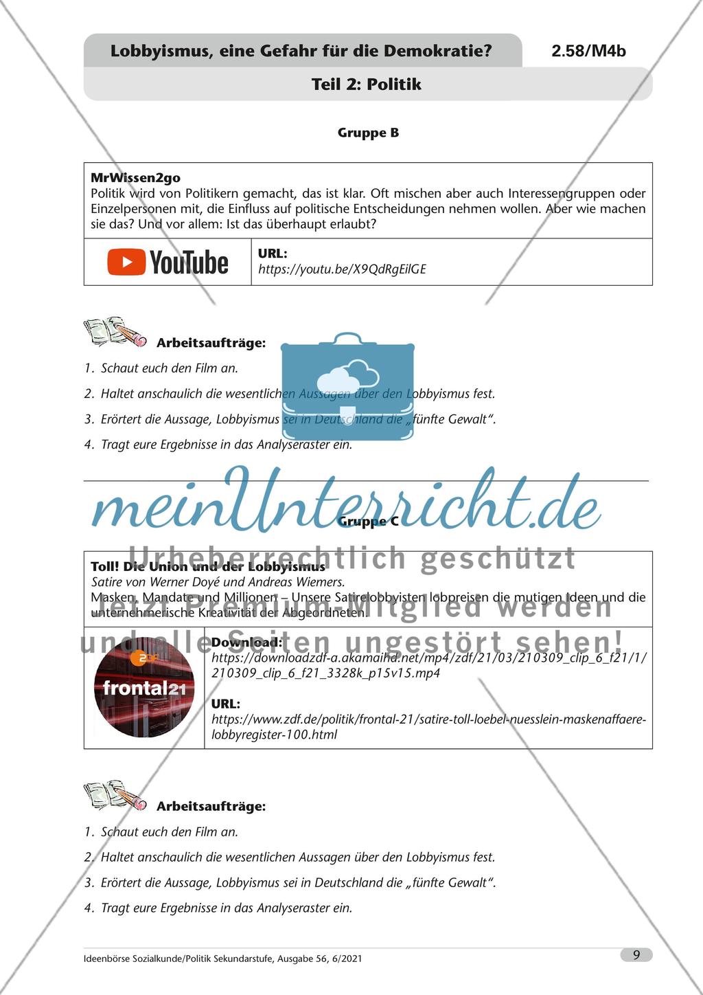 Lobbyismus, eine Gefahr für die Demokratie? Preview 10