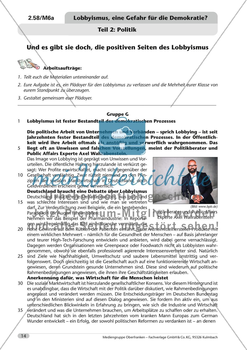 Lobbyismus, eine Gefahr für die Demokratie? Preview 15