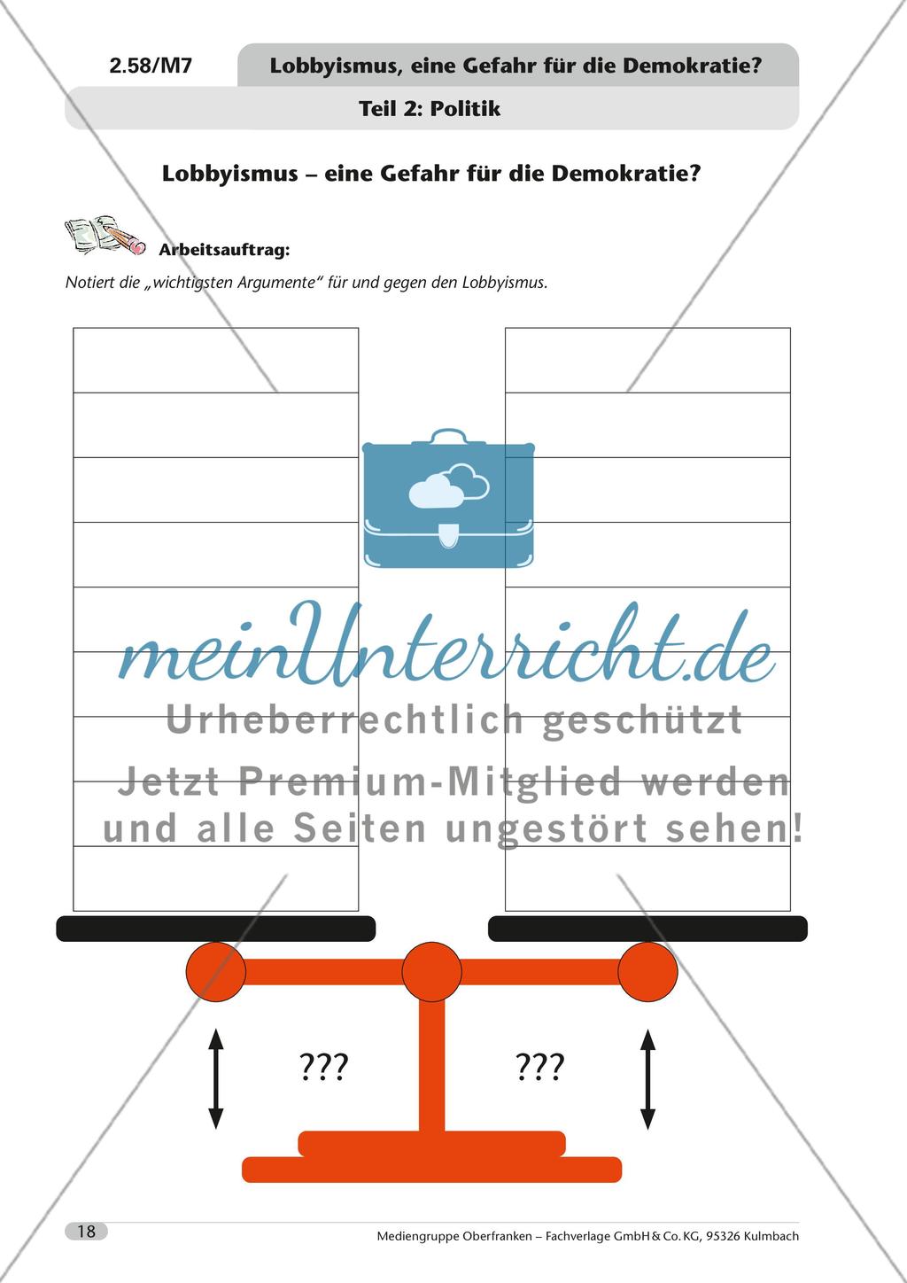 Lobbyismus, eine Gefahr für die Demokratie? Preview 19