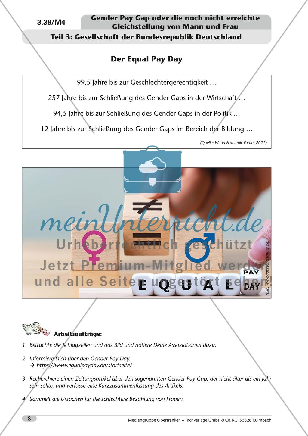 Gender Pay Gap oder die noch nicht erreichte Gleichstellung von Mann und Frau Preview 8
