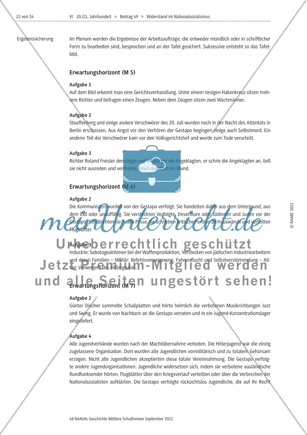 Wie wurde im Nationalsozialismus Widerstand geleistet? Preview 10
