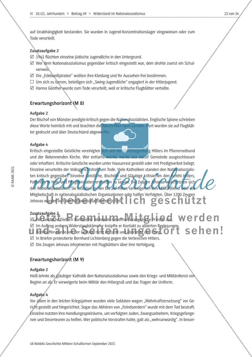 Wie wurde im Nationalsozialismus Widerstand geleistet? Preview 11