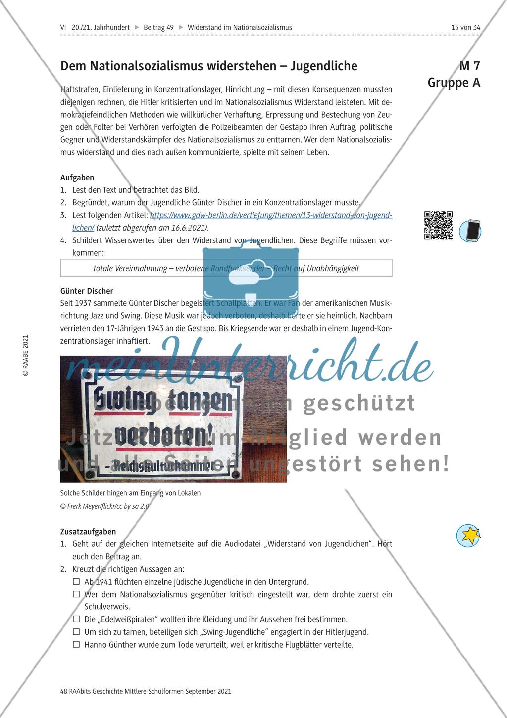 Wie wurde im Nationalsozialismus Widerstand geleistet? Preview 3