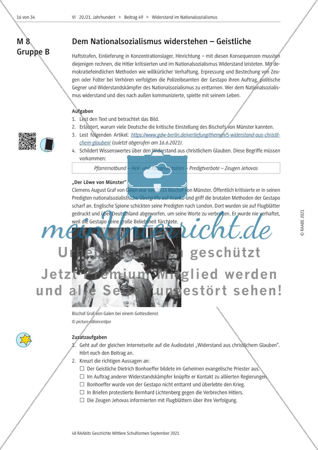 Wie wurde im Nationalsozialismus Widerstand geleistet? Preview 4