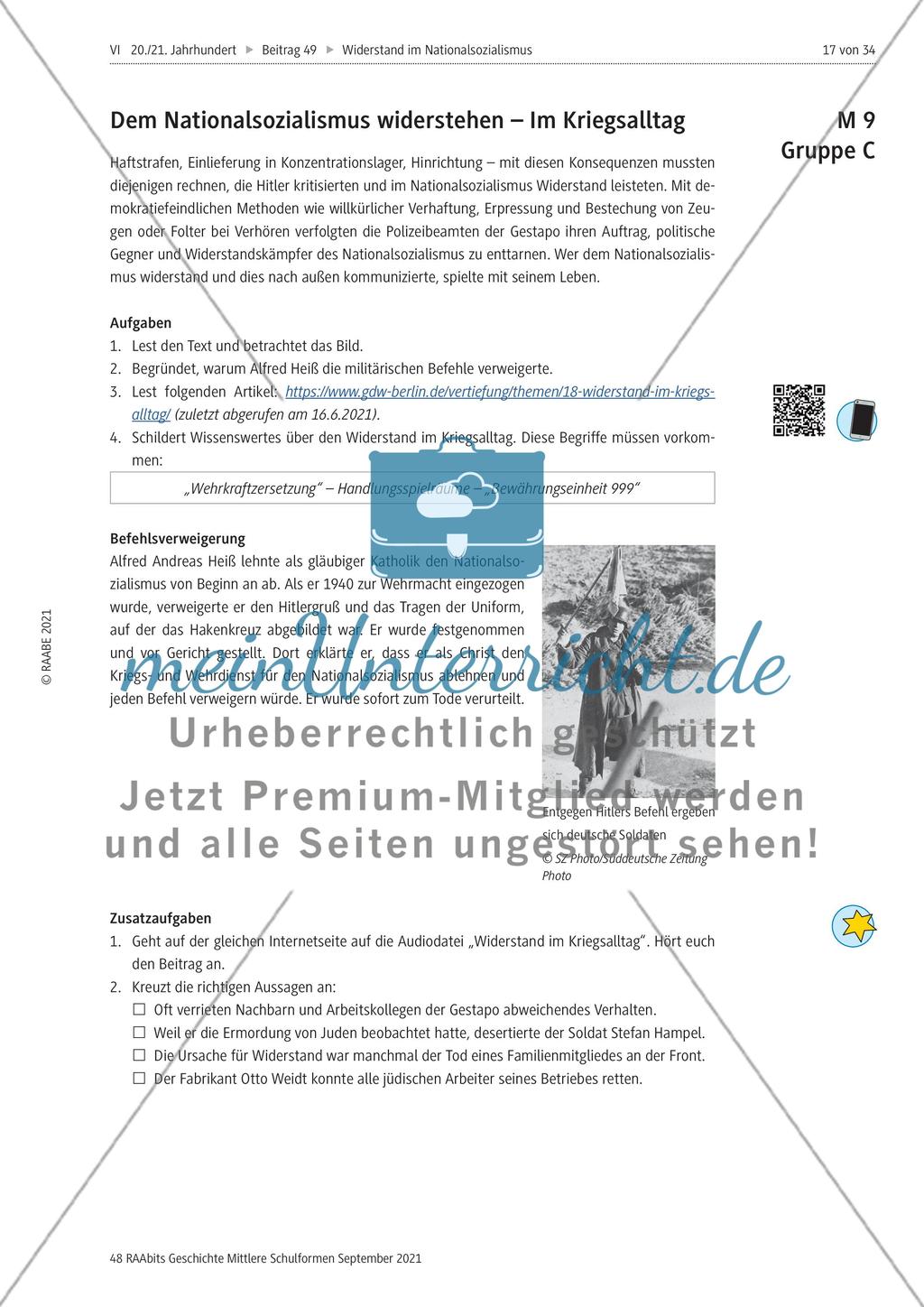 Wie wurde im Nationalsozialismus Widerstand geleistet? Preview 5