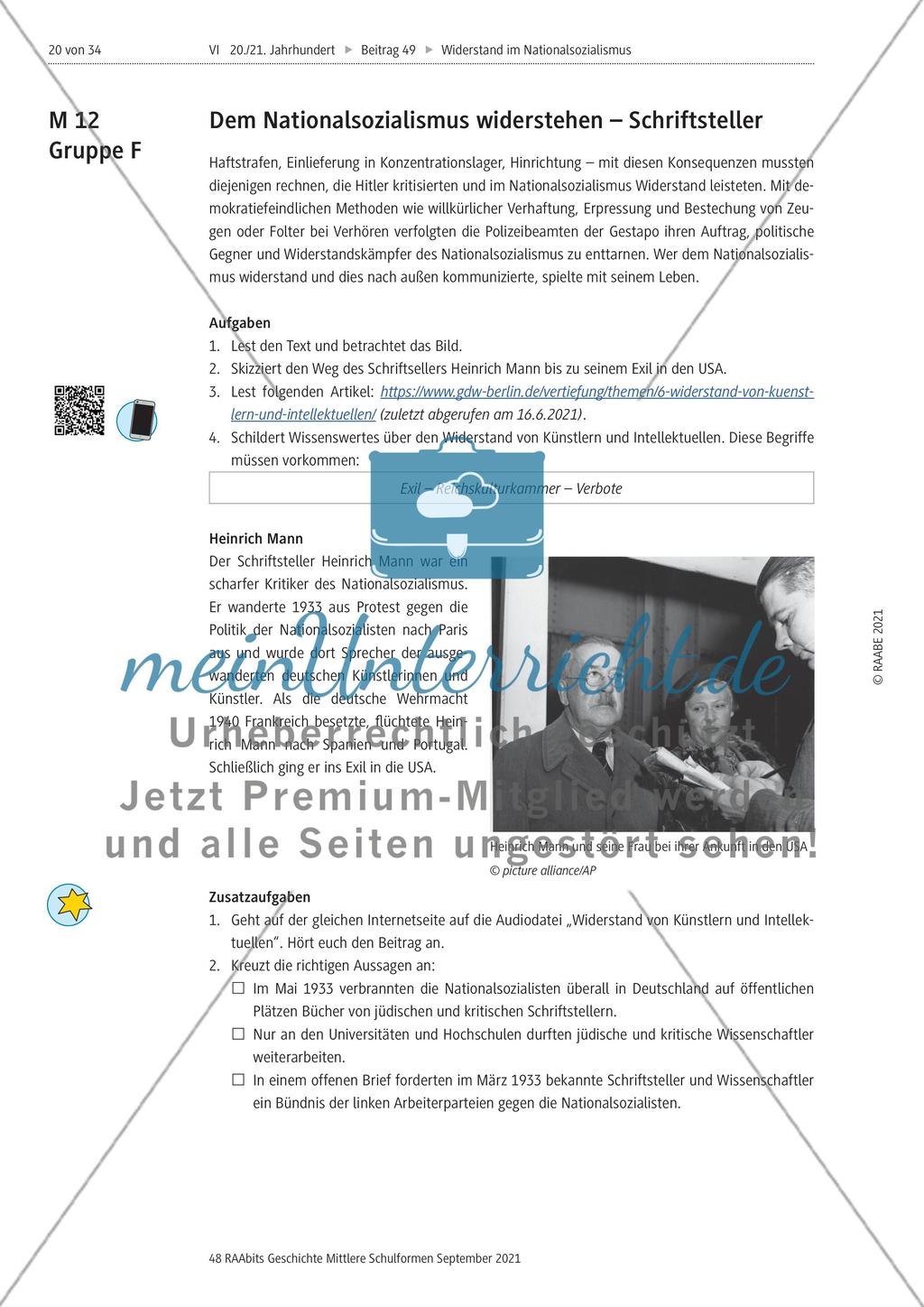 Wie wurde im Nationalsozialismus Widerstand geleistet? Preview 8