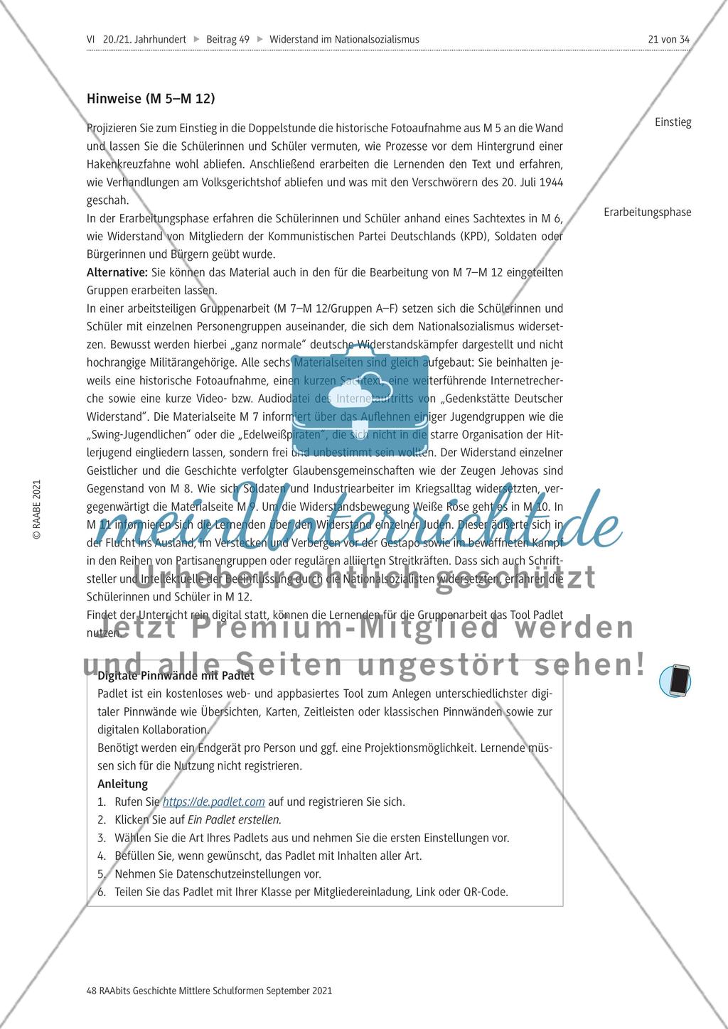 Wie wurde im Nationalsozialismus Widerstand geleistet? Preview 9
