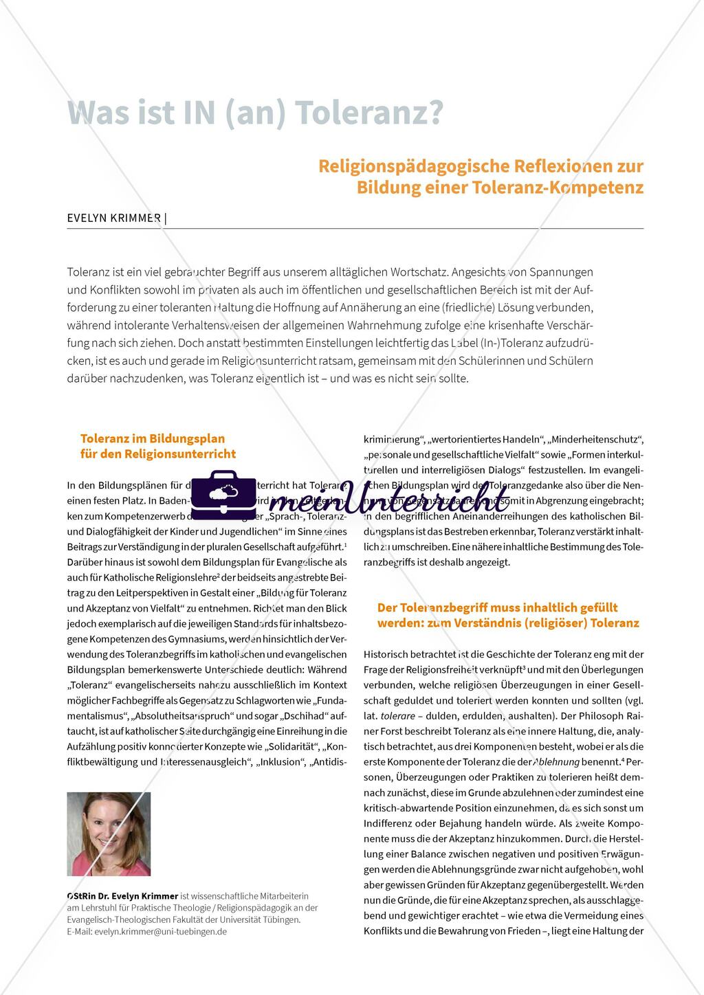 Was ist IN (an) Toleranz? Preview 1