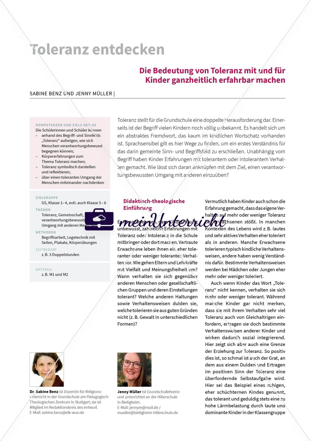Toleranz entdecken Preview 1