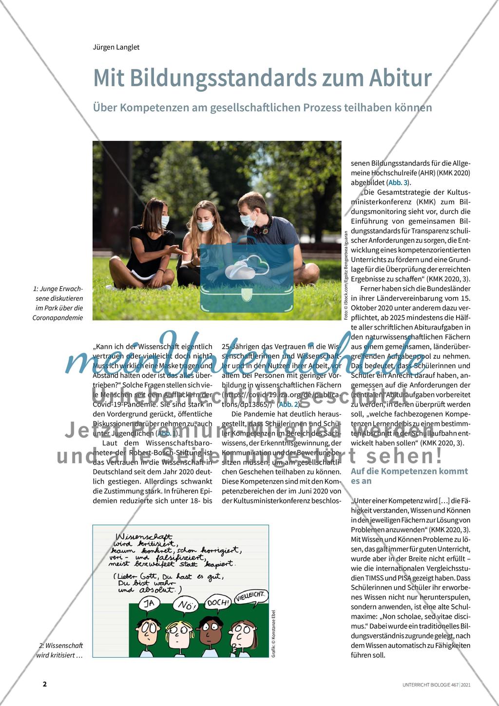 Mit Bildungsstandards zum Abitur Preview 1