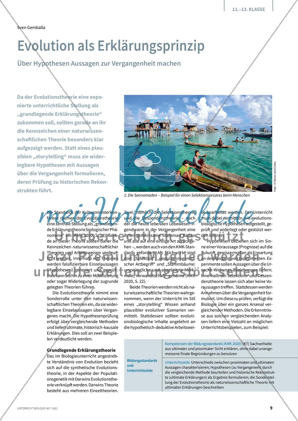 Evolution als Erklärungsprinzip Preview 1