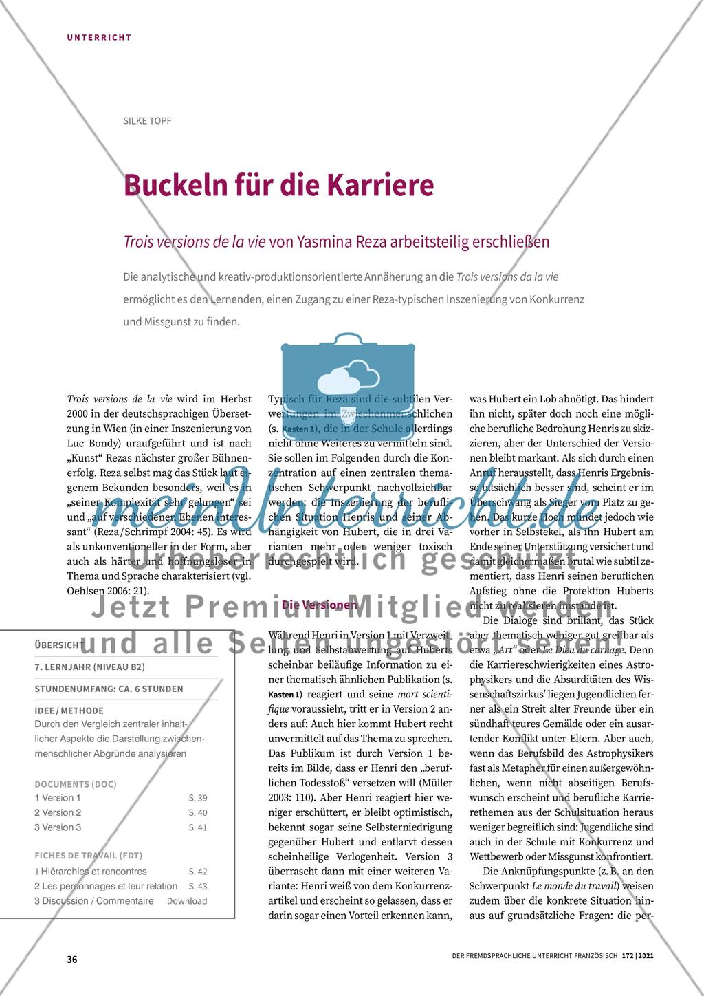 Buckeln für die Karriere Preview 1
