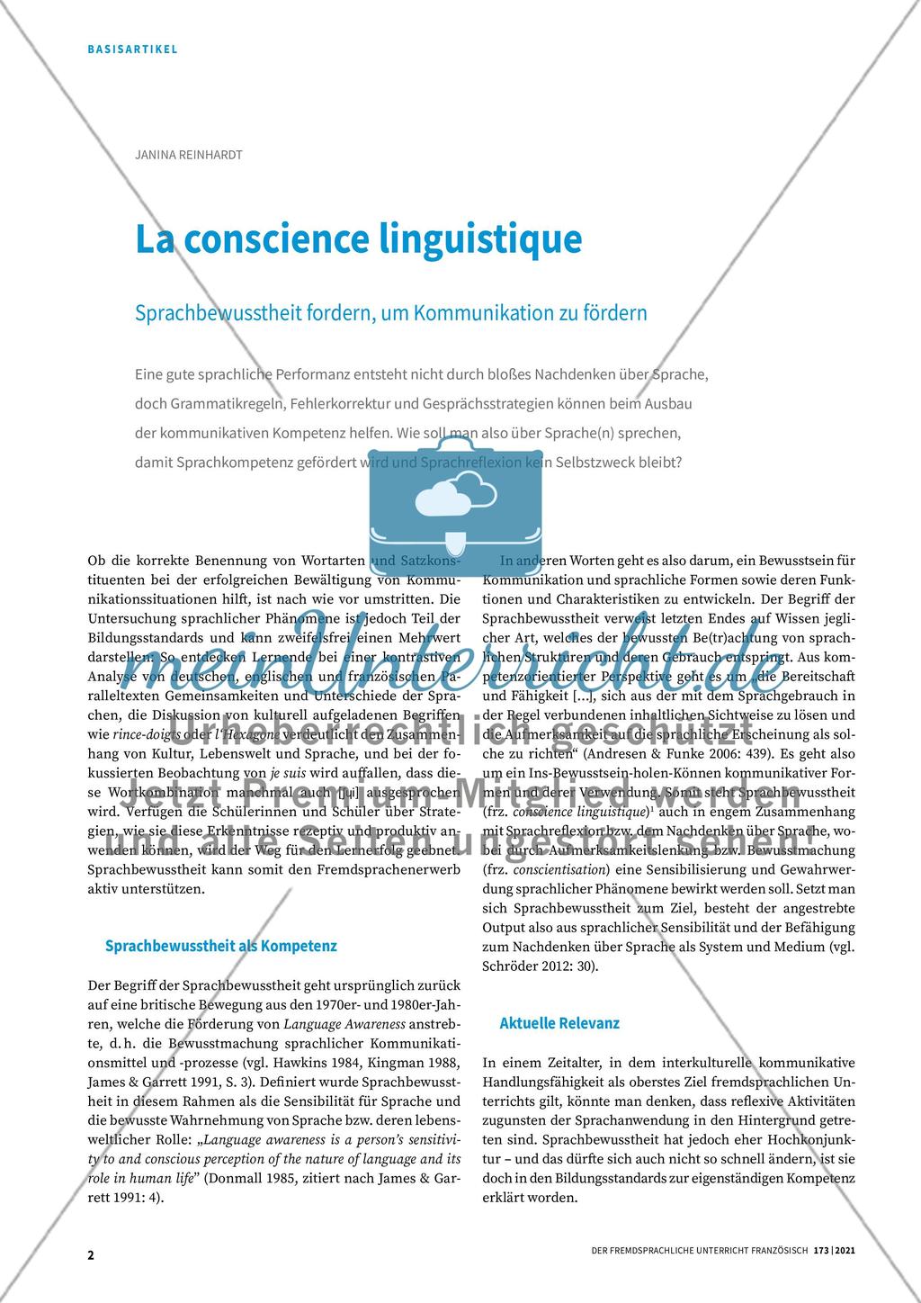 La conscience linguistique Preview 1