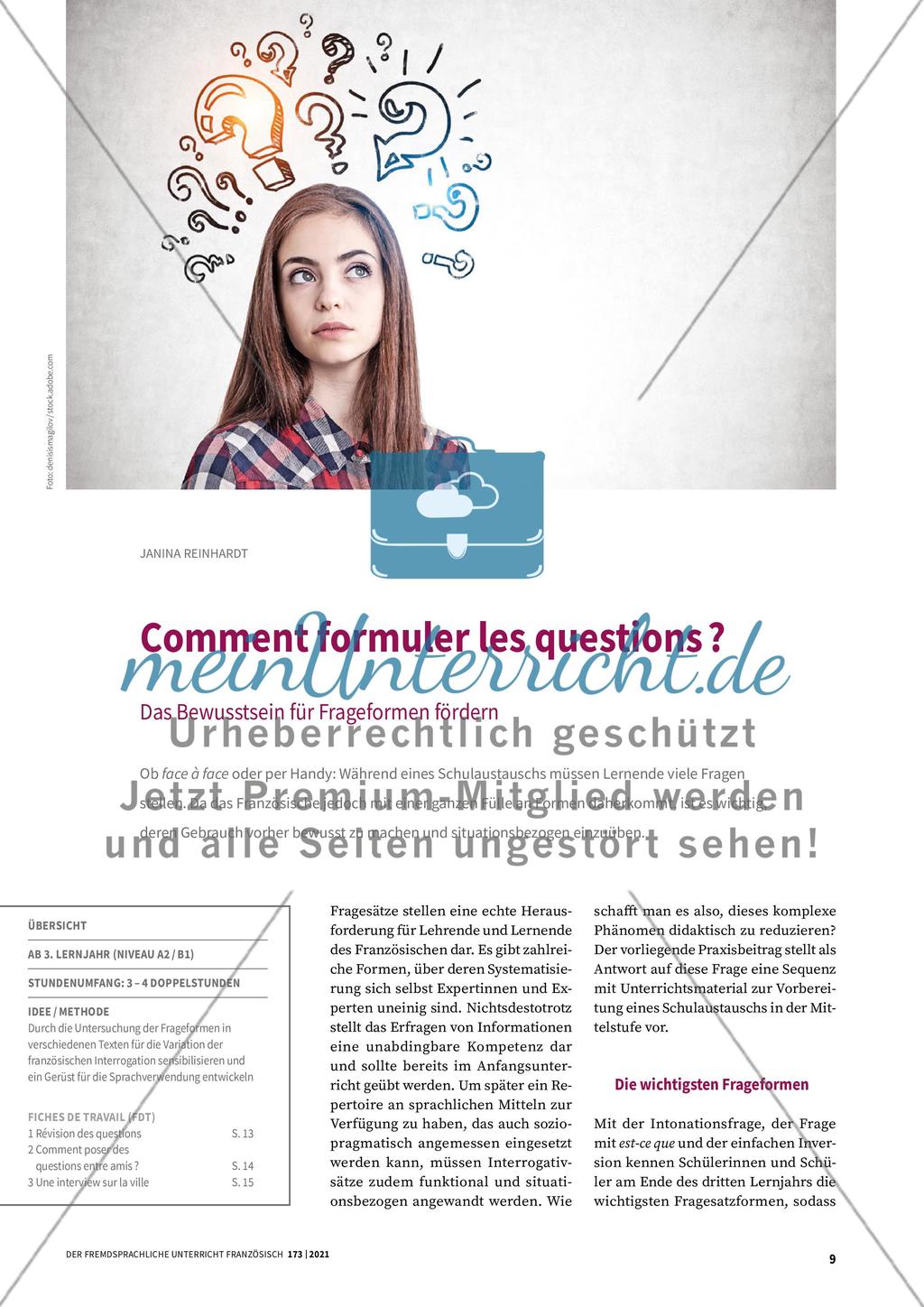 Comment formuler les questions? Preview 1