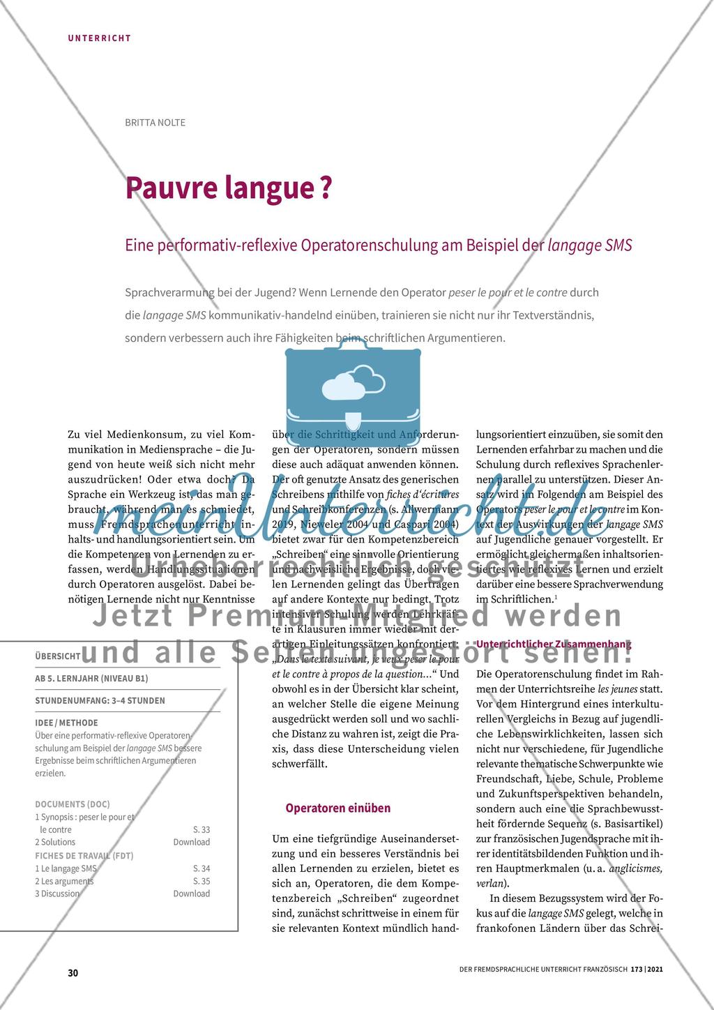 Pauvre langue? Preview 1