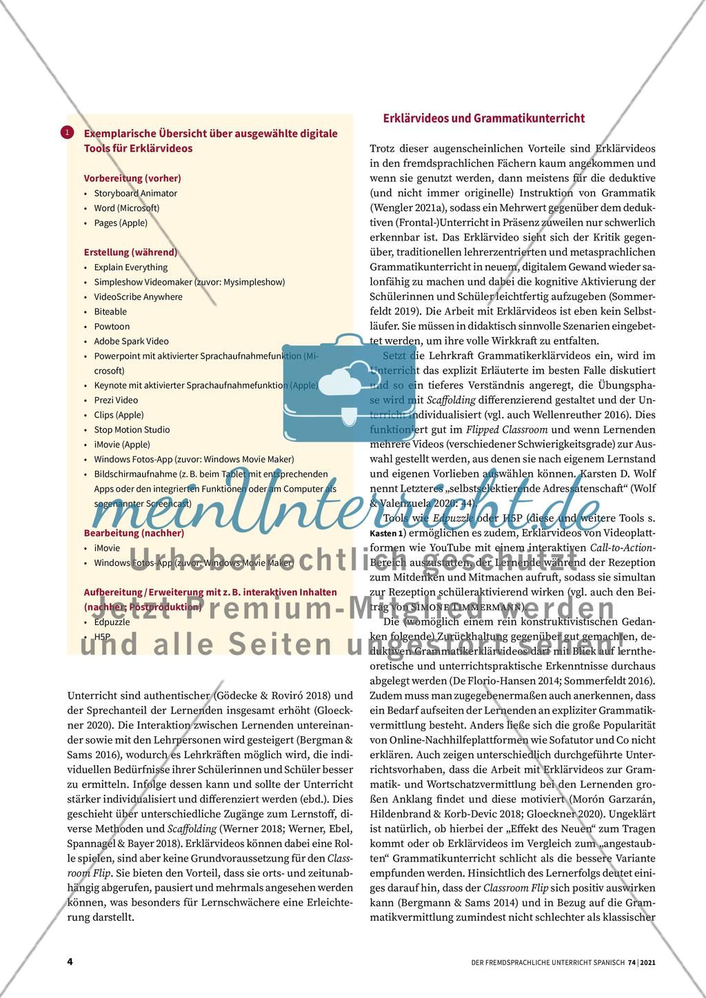 Chancen und Grenzen von Erklärvideos im Spanischunterricht Preview 3