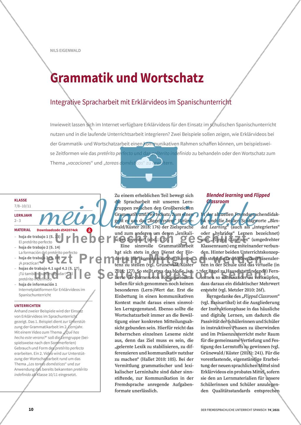 Grammatik und Wortschaft Preview 1