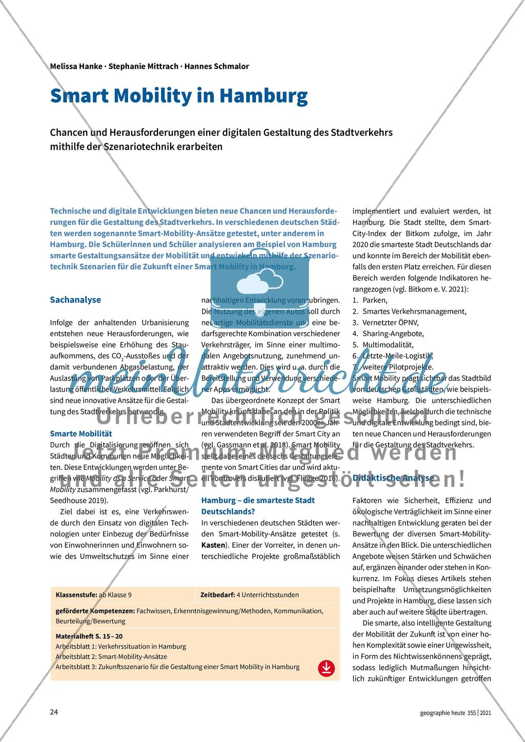 Smart Mobility in Hamburg Preview 1