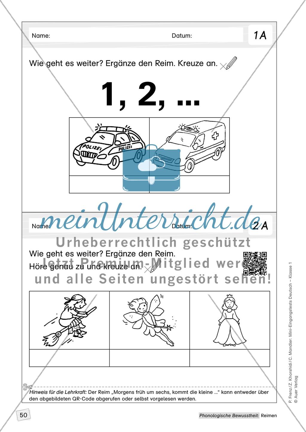 Phonologische Bewusstheit - meinUnterricht