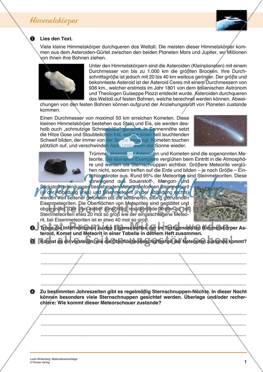 Meteoriteneinschläge Preview 3