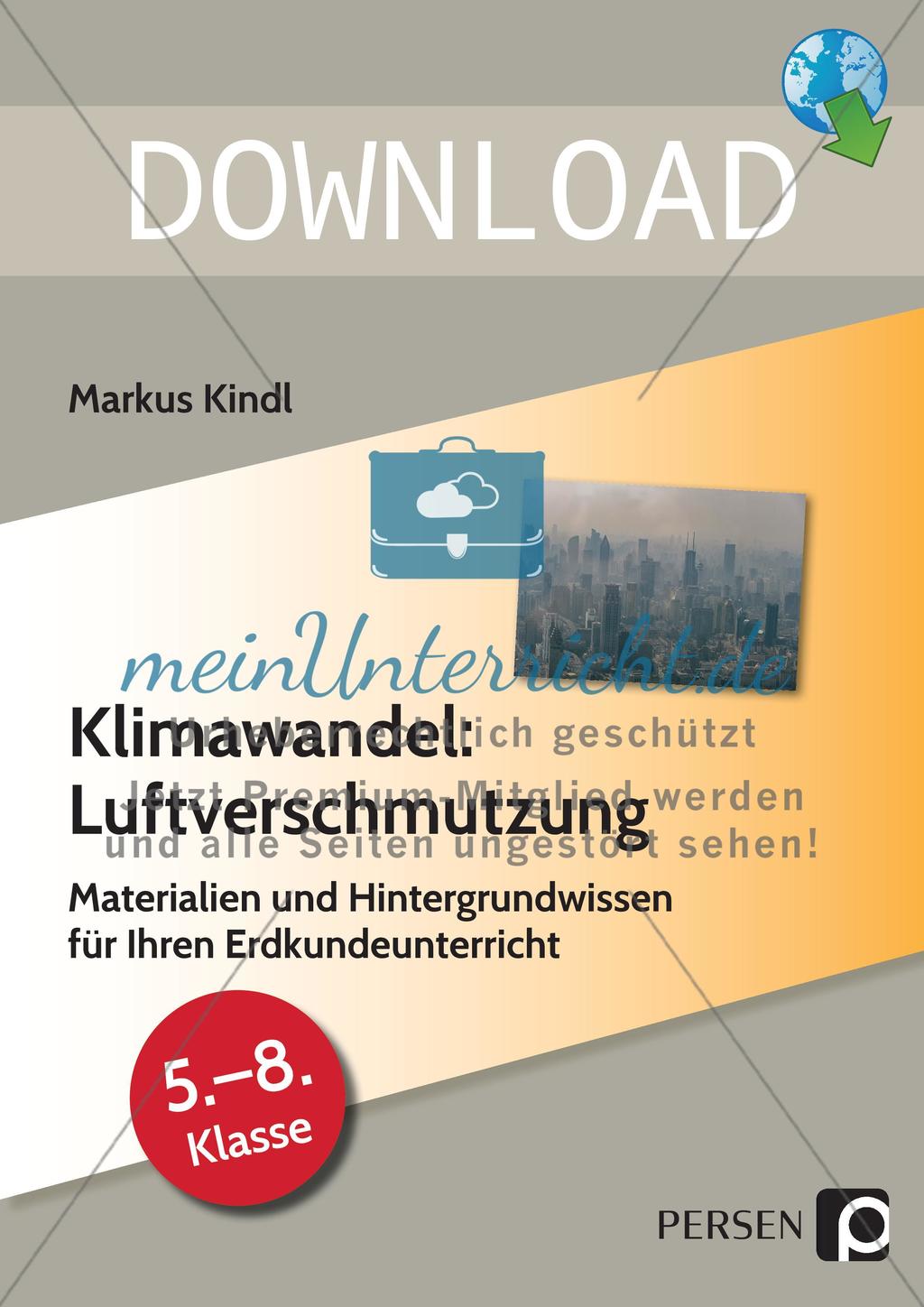 Klimawandel Luftverschmutzung meinUnterricht