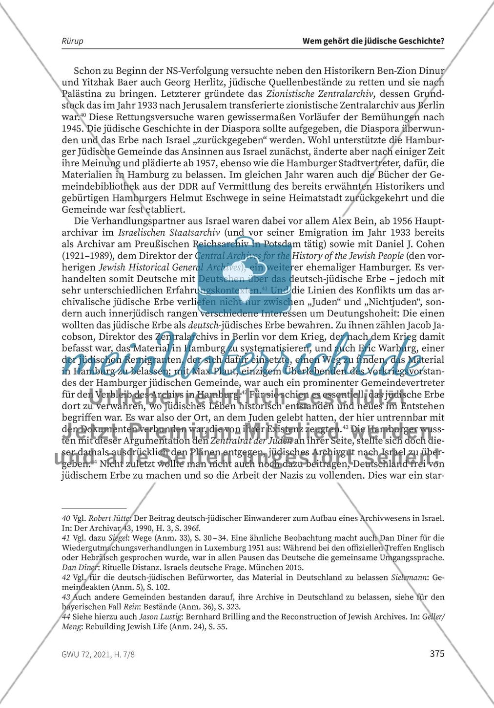 Wem gehört die jüdische Geschichte? meinUnterricht Wem gehört die jüdische Geschichte? meinUnterricht
