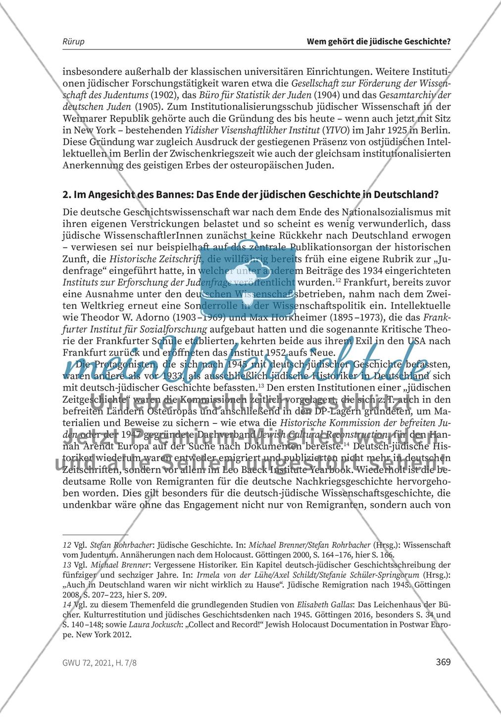 Wem gehört die jüdische Geschichte? meinUnterricht Wem gehört die jüdische Geschichte? meinUnterricht