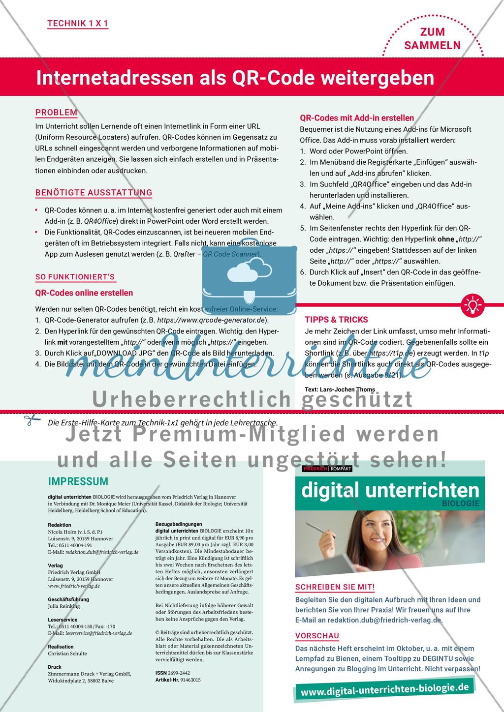 Digital unterrichten – Biologie –7 Preview 12