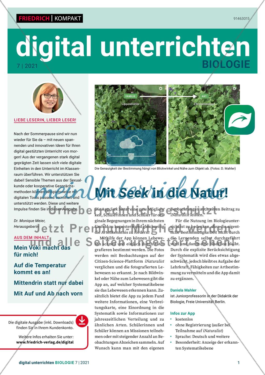 Digital unterrichten – Biologie –7 Preview 1