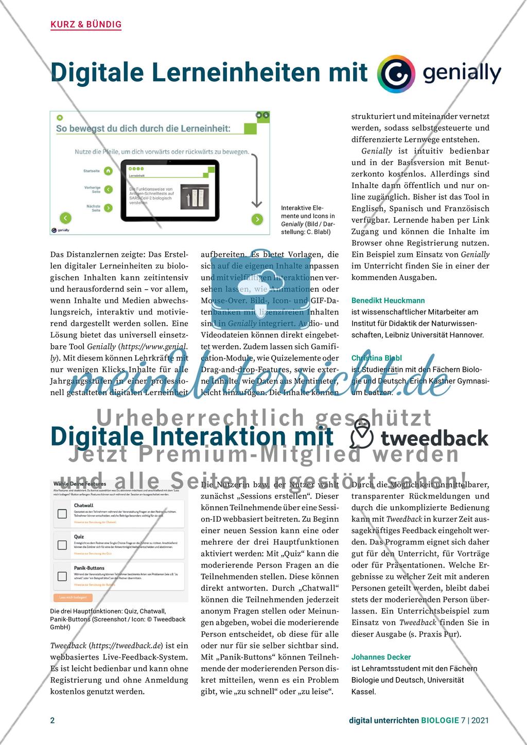 Digital unterrichten – Biologie –7 Preview 2