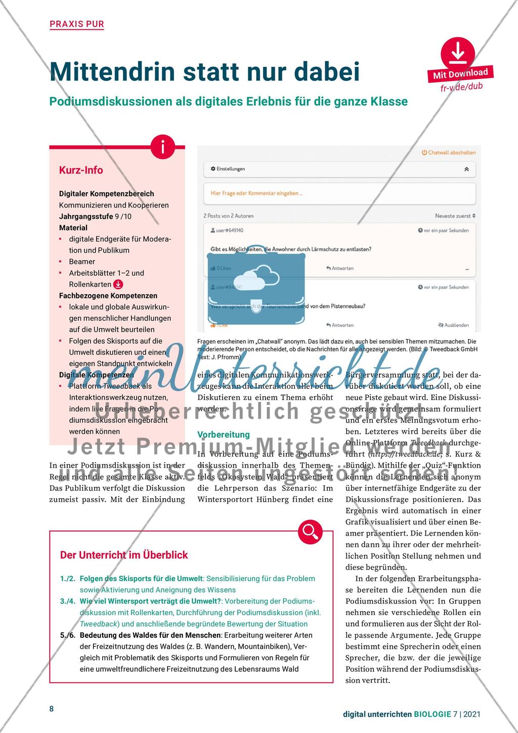 Digital unterrichten – Biologie –7 Preview 8