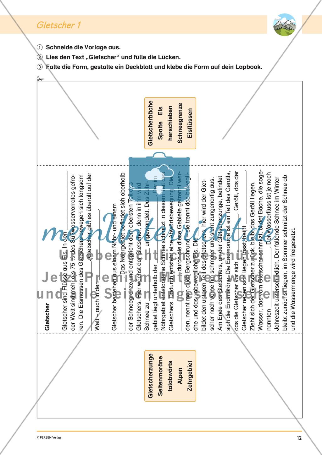 Lapbook: Die Alpen Preview 14