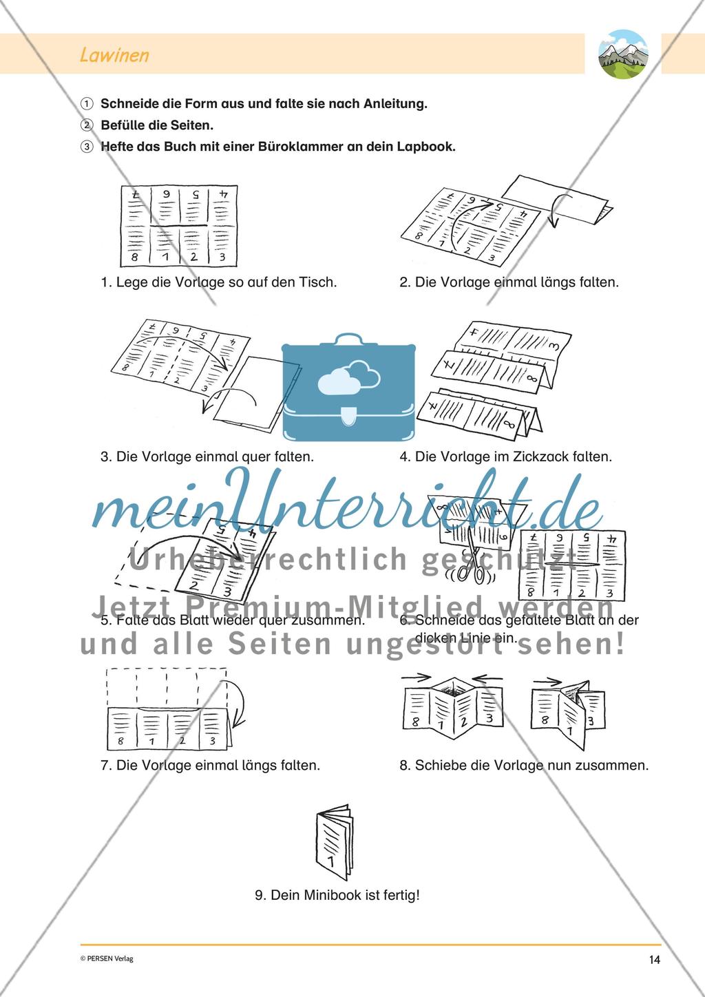 Lapbook: Die Alpen Preview 16
