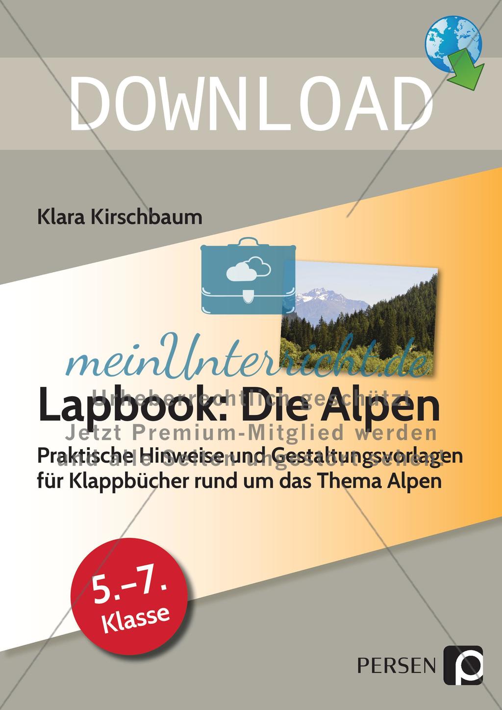 Lapbook: Die Alpen Preview 1