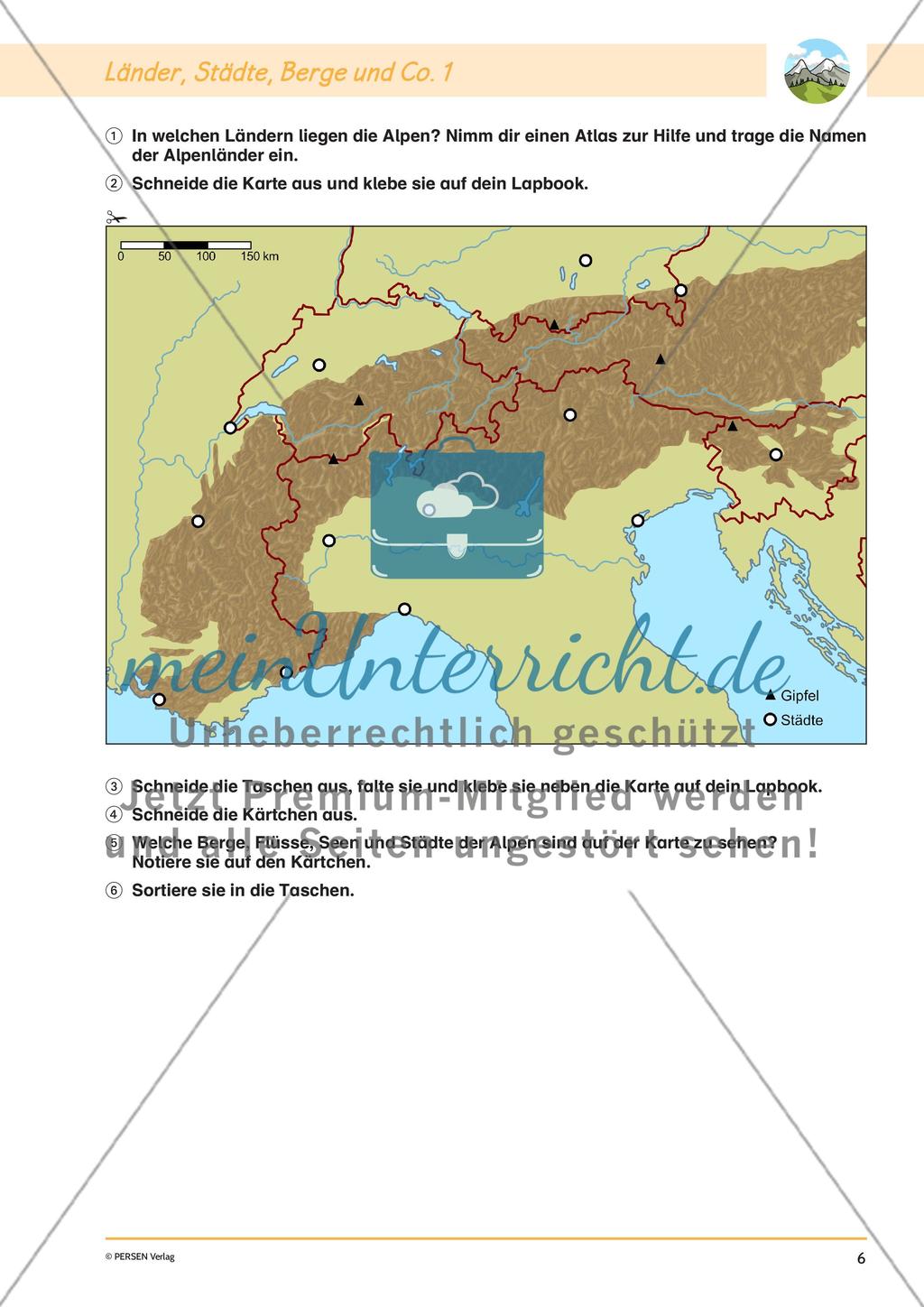 Lapbook: Die Alpen Preview 8