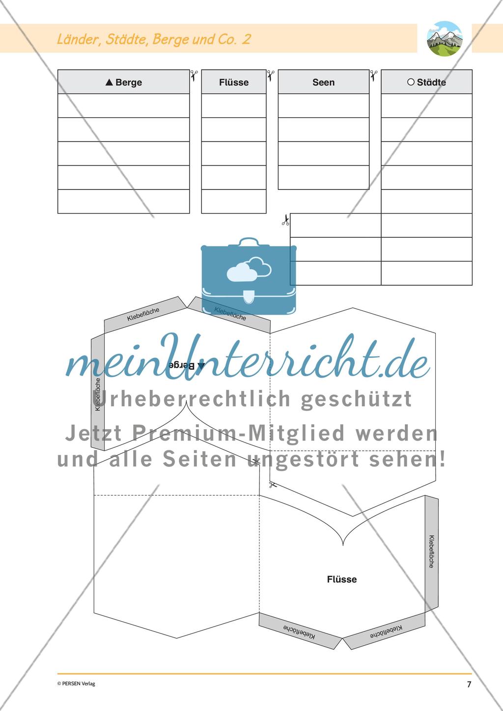 Lapbook: Die Alpen Preview 9
