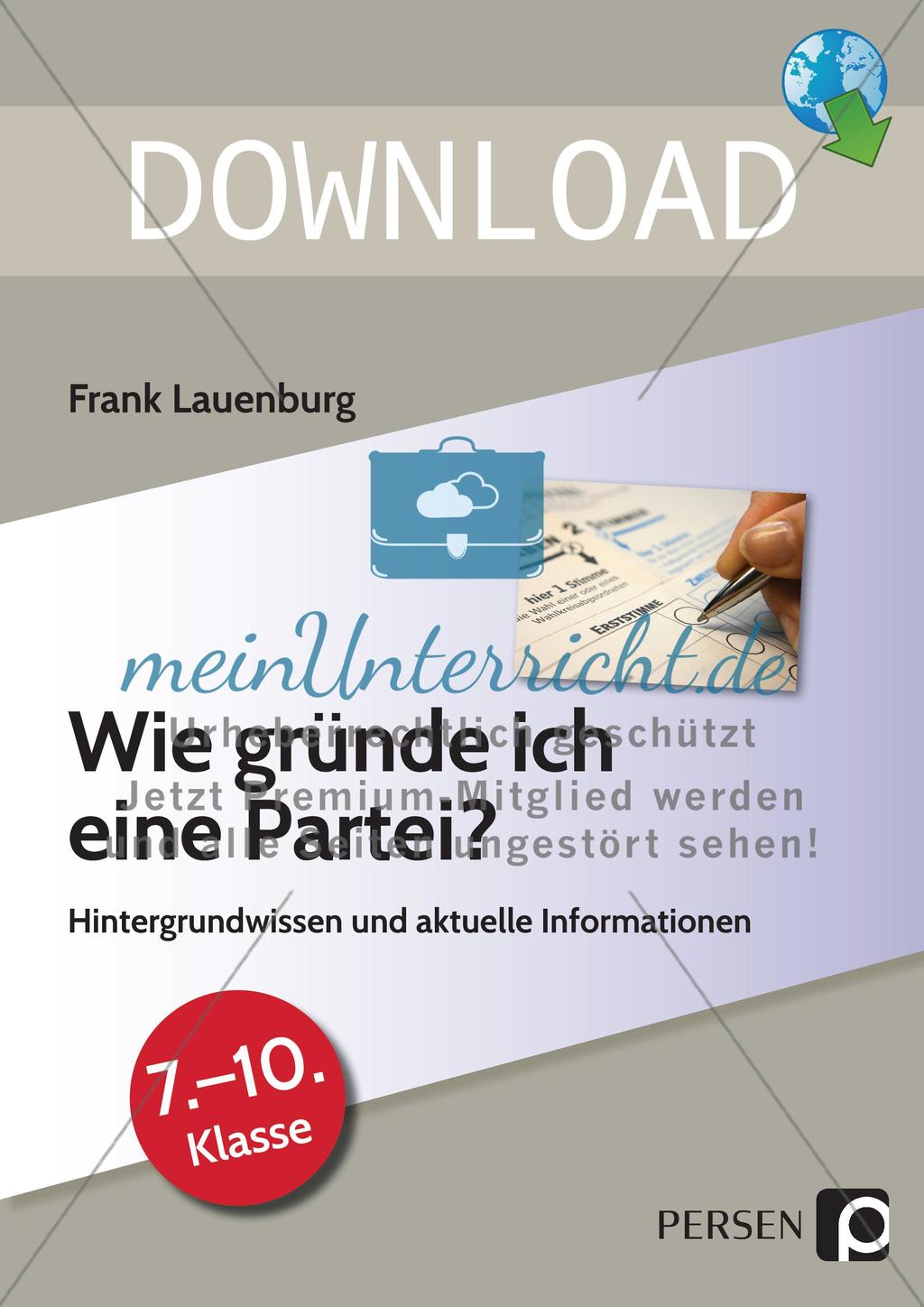 Wie gründe ich eine Partei? Preview 1